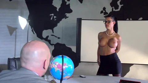 Big Tits at Work: Peta Jensen in POV clean sucking cock