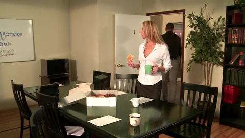 Big Tits at Work: Carolyn Reese wearing boxers reverse cowgirl
