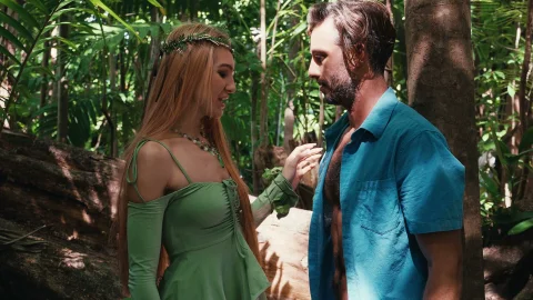 Deepthroat action for shipwrecked Lucas